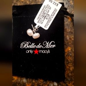 Brand New Belle De Mer Culture Fresh Water Pearl Earrings